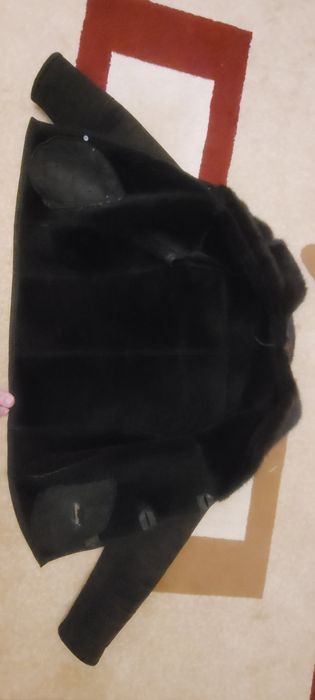 Дубленка итальянская с натуральный воротником норка