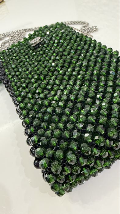 Geanta cristale si margele pentru telefon