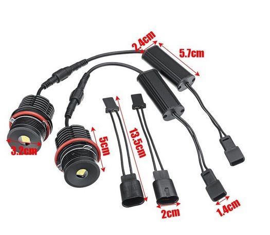 Led marker angel eyes BMW E39 E53 E60 E61 E63 E83 E87 2x40W