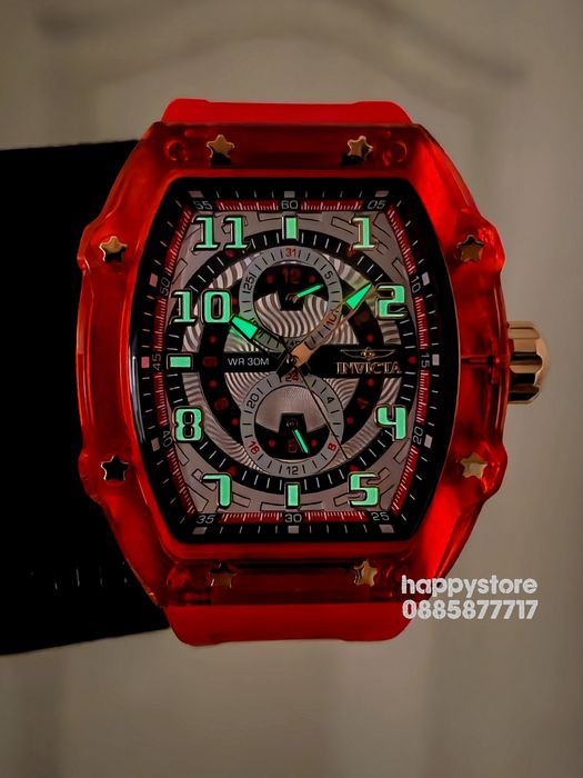 INVICTA Cyclone Red 49 mm, Инвикта нов ръчен часовник