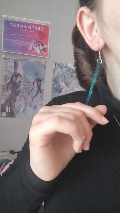 Серьги аниме косплей