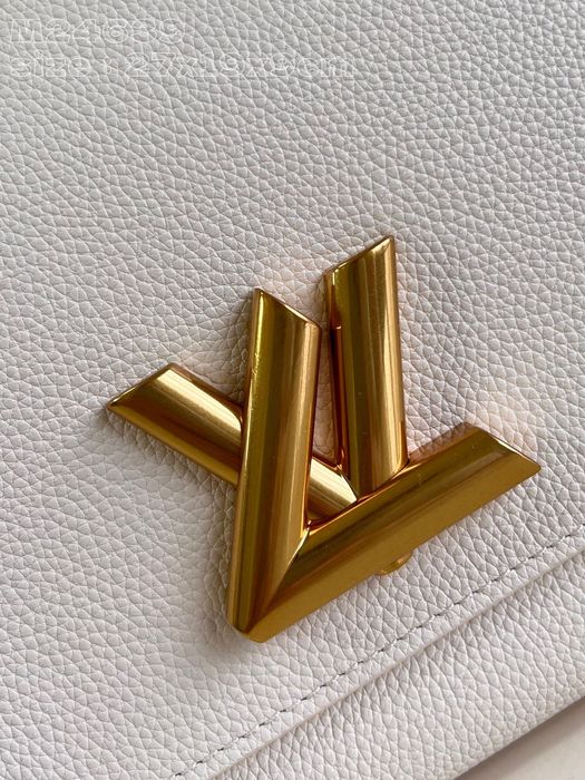 Geanta Louis Vuitton Soft Twist 27cm alb, Premium