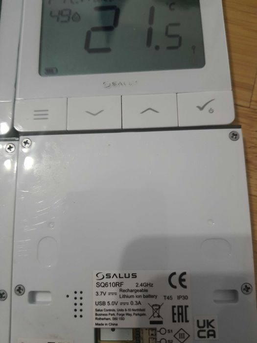 2  x Termostat digital wireless Salus SQ610RF, programabil