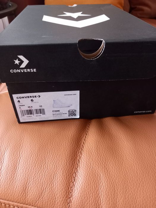 Tenisi PIELE Converse mid-high albi