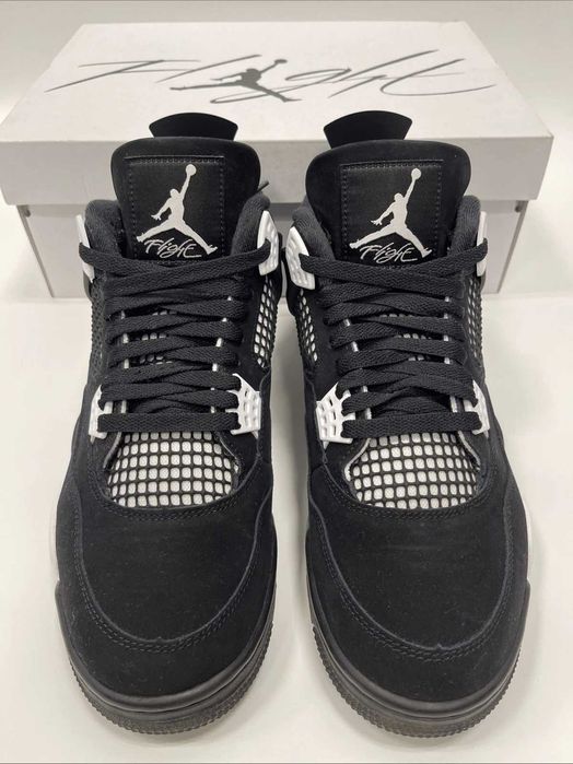 *REDUCERE* Nike Air Jordan 4 Retro White Thunder- Verificare Colet