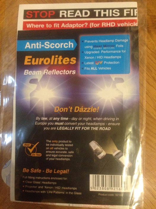 Лепенки за фарове на коли с десен волан