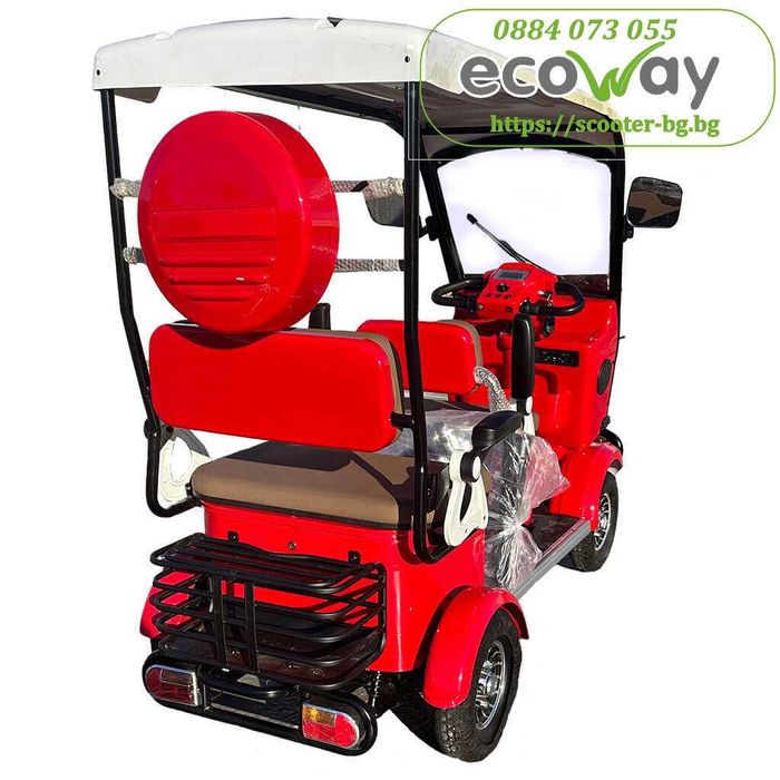 Електрическа четириколка EcoWay Sola Panda със соларна система