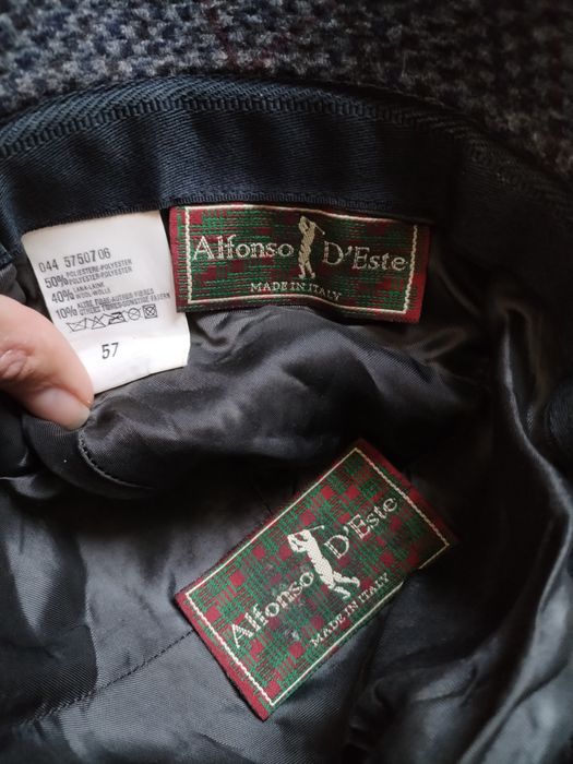 alfonso d'este - страхотна шапка КАТО НОВА  100% оригинал ЛАНА-ВЪЛНА п