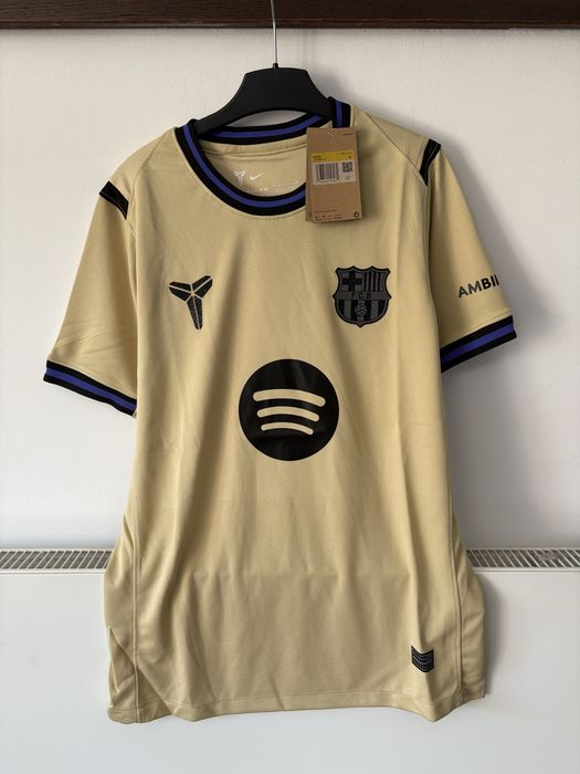 Tricou S FC Barcelona Nou Nepurtat Crem Bej Maro