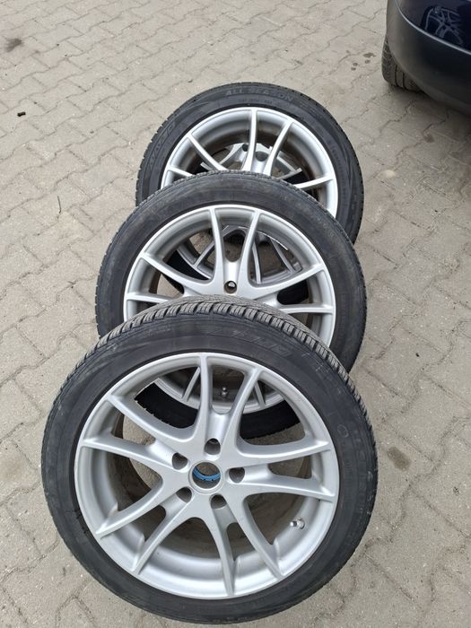 Jante Aliaj Wv  Audi 225 45 17 Echipate cu anvelope MS  noi perfecte.