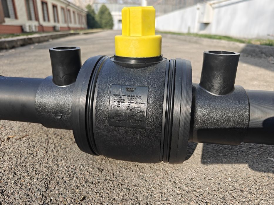 Кран шаровый ПЭ100 DN110mm SDR 11