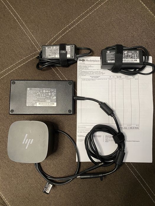 Docking si incarcator HP si Dell - 45w, 65w, 130w, 200w, 230w