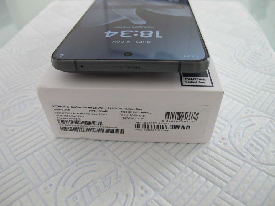 Motorola edge 70 , nou ! 0 cicluri bateria , garantie Altex din 18.12.