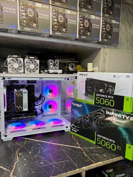 Мощный игровой Компьютер Ryzen 7500f / ddr5 32g / 512 ssd / rtx 5060