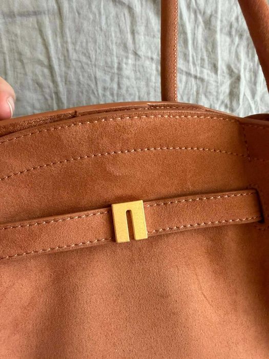 Дамска чанта  JW PEI – като нова Hana Medium Faux Suede Tote Bag - Brown