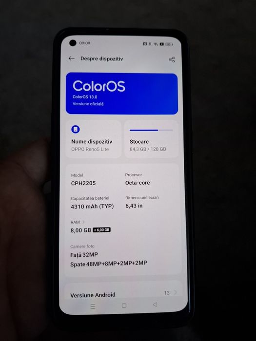 Telefon Oppo Reno 5 128GB și 8gb RAM