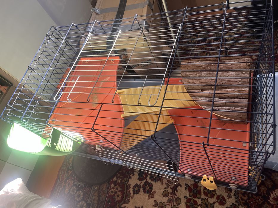 Двуетажна клетка за гризачи (Морско свинче, чинчила)