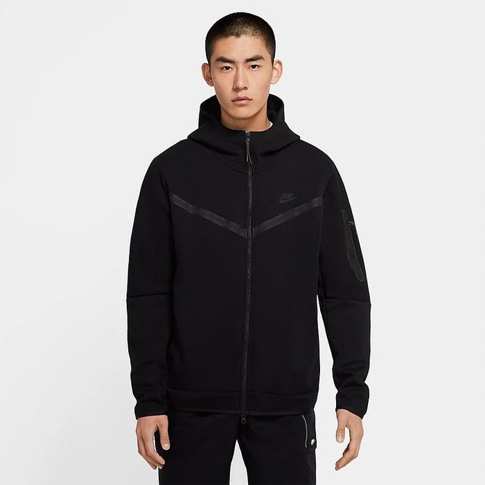 Мъжко горнище : Nike Tech Fleece Full Zip Windrunner Hoodie Black S
