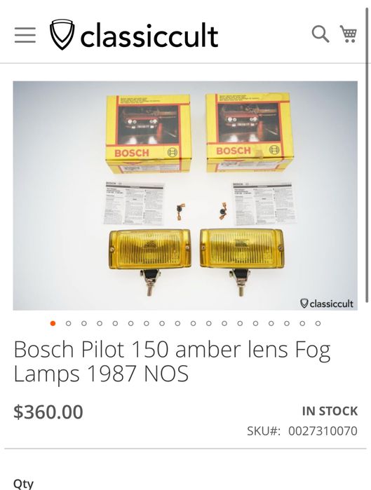 Vand doua proiectoare galbene vintage Bosch