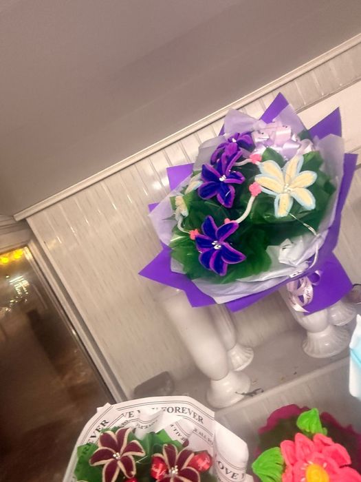 Продаём букеты из синельной проволоки