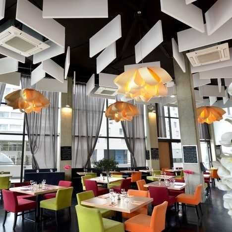 Акустические шумопоглощающие панели (Вертикальный потолок)