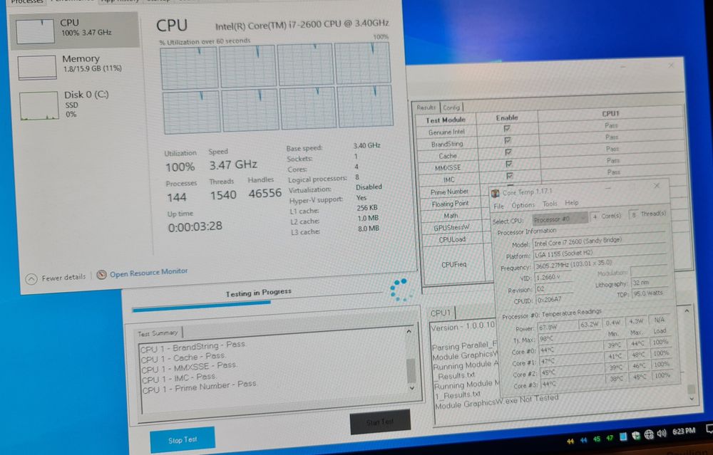 Procesor gaming Intel i7 2600 turbo 3.8GHz socket 1155