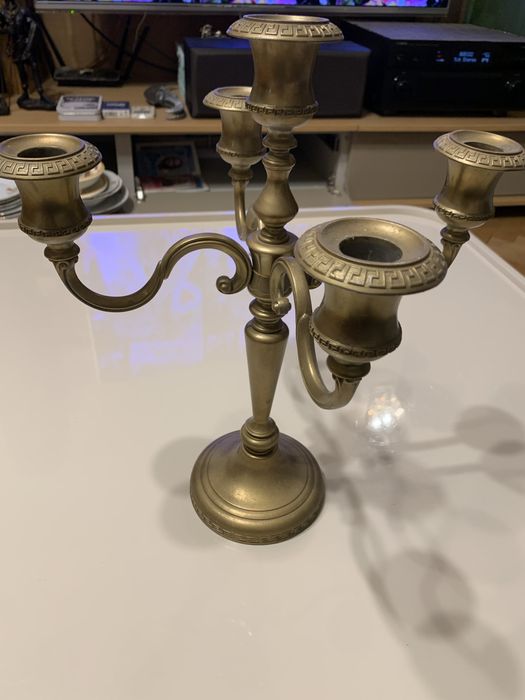 Уникален месингов свещник