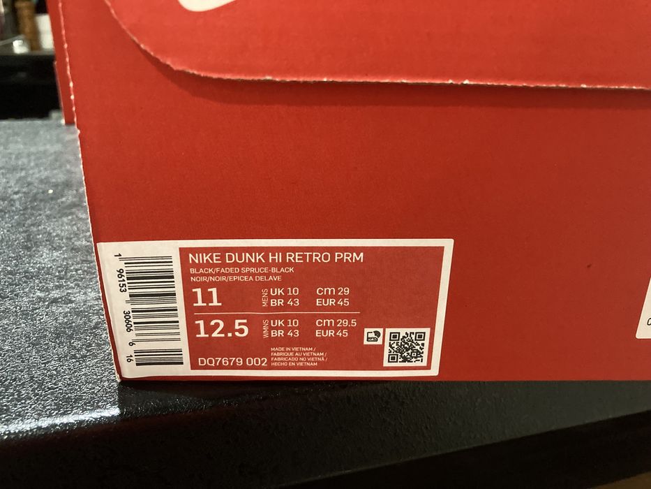 Оригинални! Nike Dunk High Retro Premium - 44,45,46,47.5 ShoeMag