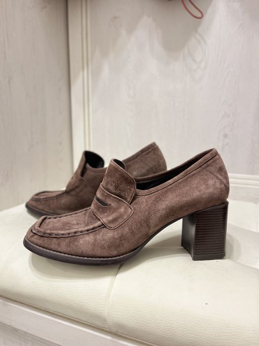 Лоферы, туфли, 37-37,5, натуральная замша, TJ Collection оригинал