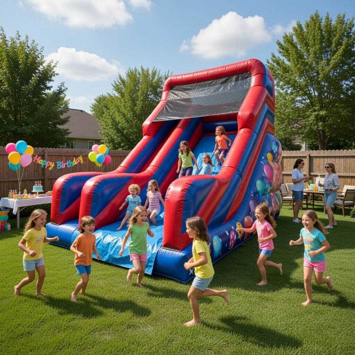 Topogane / Tobogane gonflabile copii, casute gonflabile, trambuline