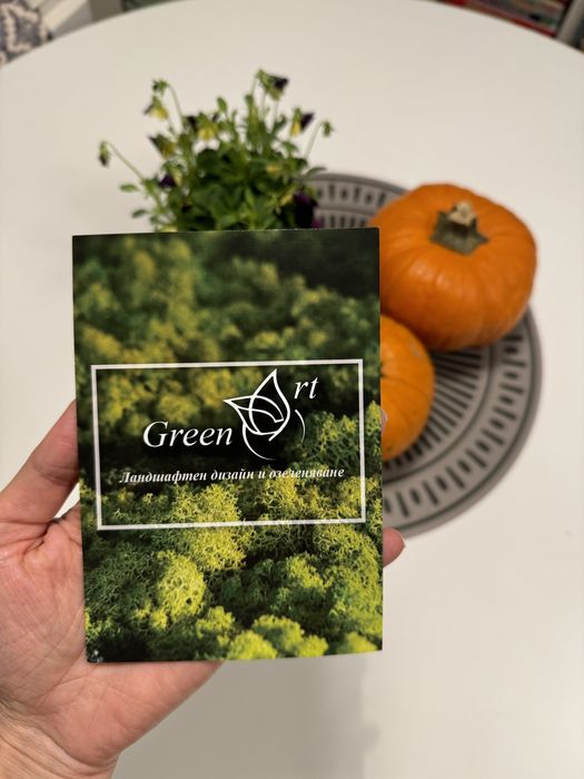 Зелена картина от скандинавски мъх