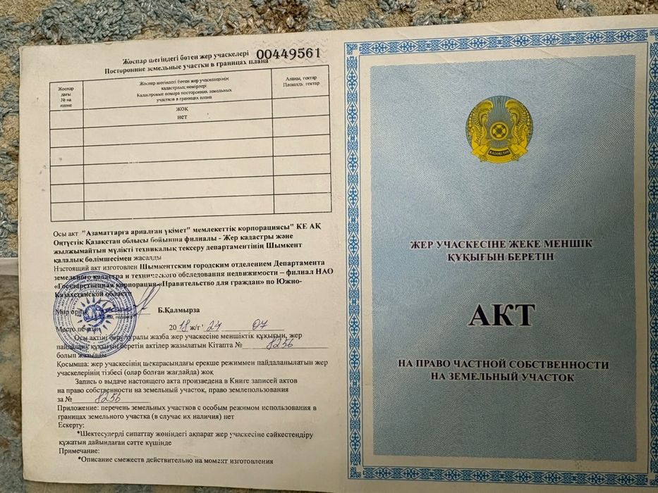 Шымкент Участок, жер сатылады срочна