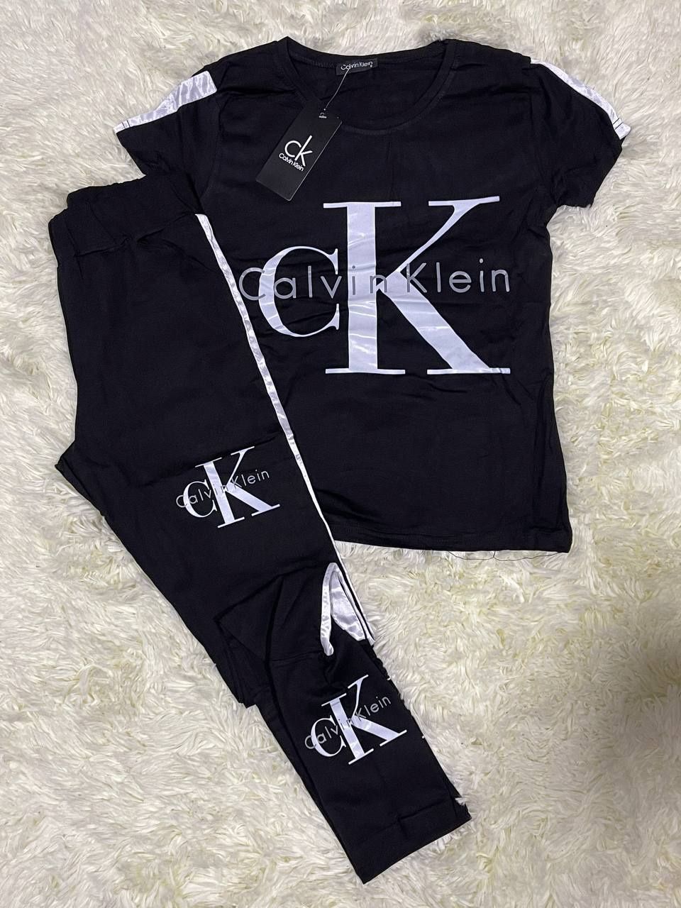 Compleu dam CK bumbac sigla imprimat n material S M l Xl 85