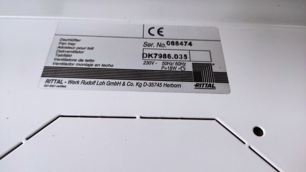 Вентиляторная панель 800x600mm  Rittal