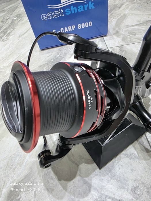SET 2 Mulinete EastShark S CARP 8000 6+1RULMENTI NEW 2026