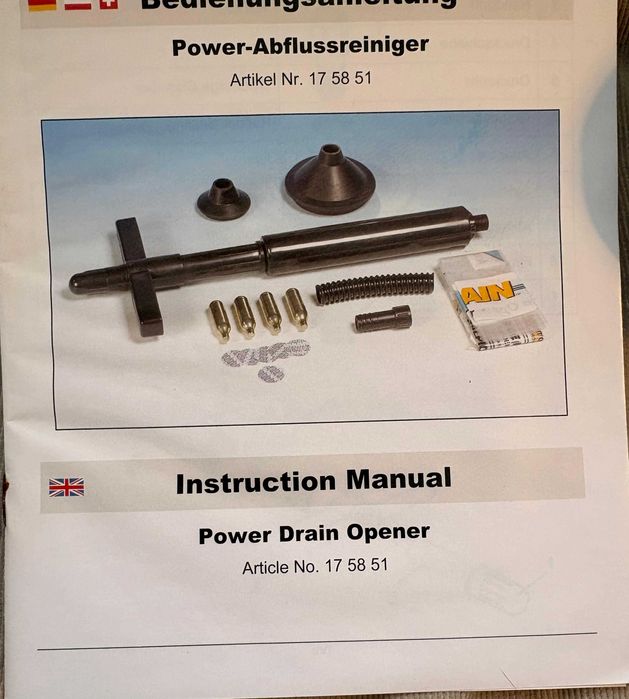 Dispozitiv de desfundare tevi "Instant drain opener"