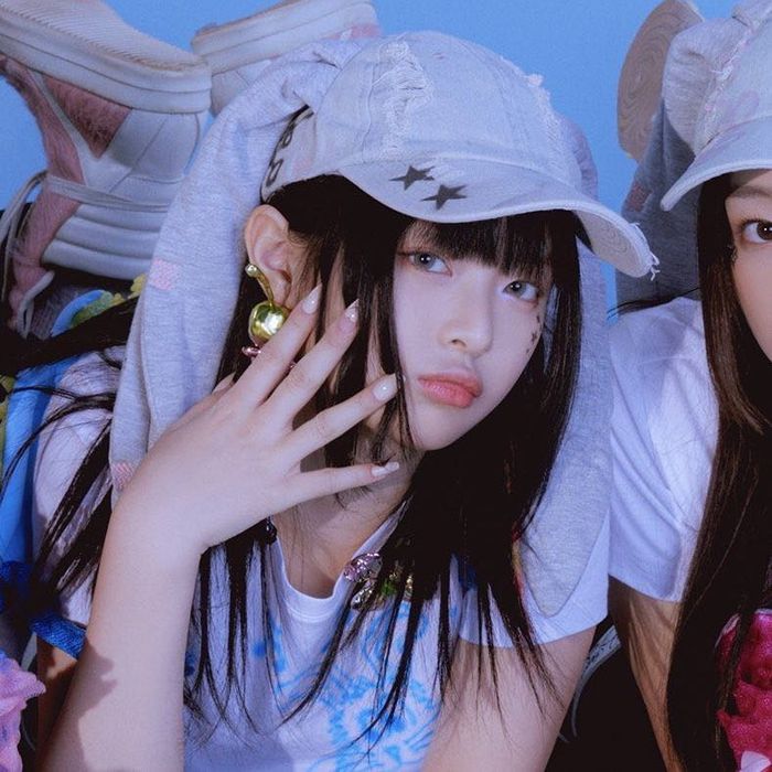 Kpop Denim Bunny hat