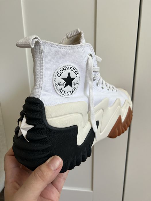 Converse Run Star Motion High White / Black / Gum Honey – mărimea 40
