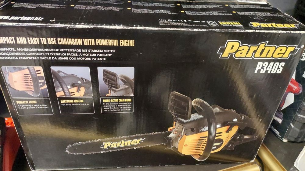 Бензинова Резачка за Дърва Partner P340S Чисто Нова