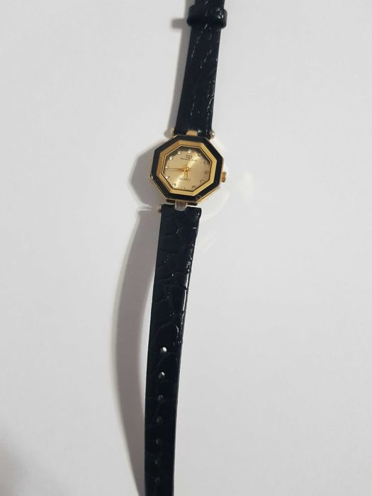 ceas damă Raymod Dior Quarz, 18 k Gold Electroplated