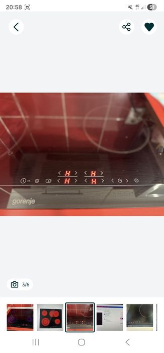 Vând plită electrica vitroceramica,gorenje.