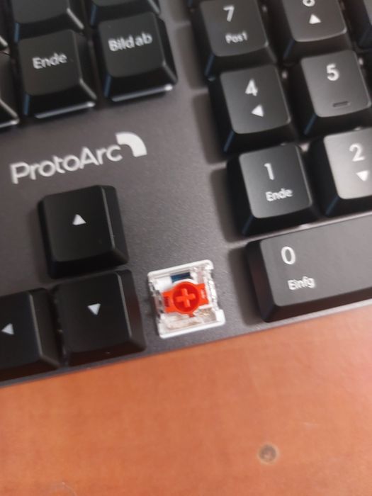 Kit tastatura mecanica si mouse Protoarc KM310 noi,bluetooth,fir,usb.