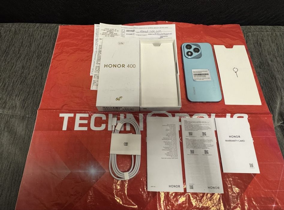 ЧИСТО НОВ 256GB Honor 400 lite 5G Technopolis Гаранция до 2г. Green