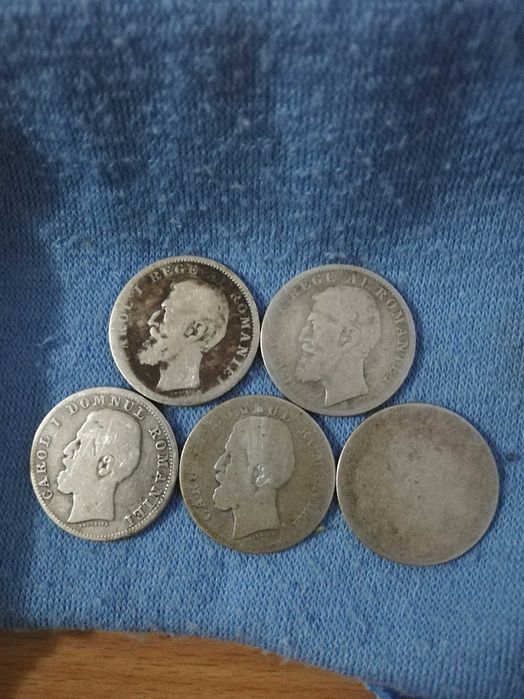 Monede vechi românești din argint.