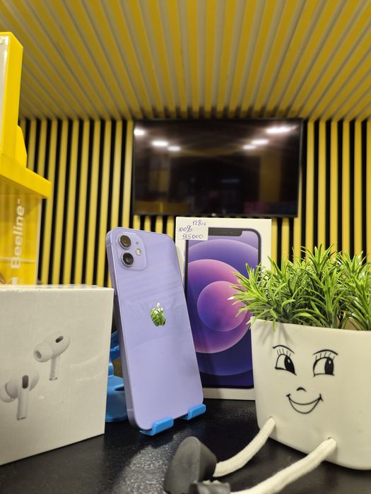 Iphone 12,128гб,100%,Kaspi0-0-24