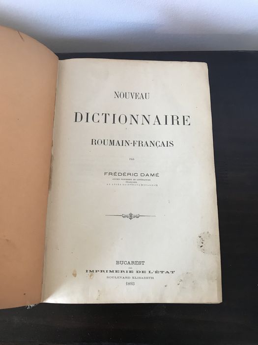 Frederic Dame, Nouveau Dictionnaire Roumain-Francais