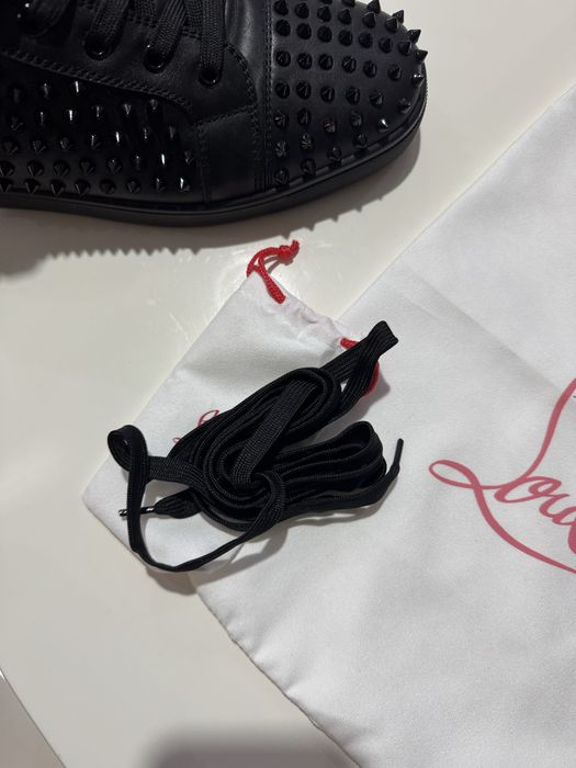 Christia Louboutin high black leather