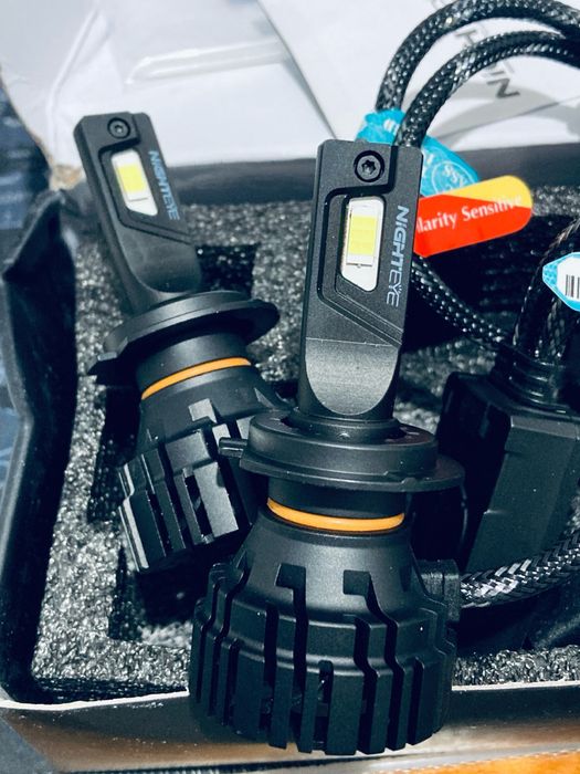 Becuri auto LED H1, H7, D1S D2S Nighteye cu ventilator