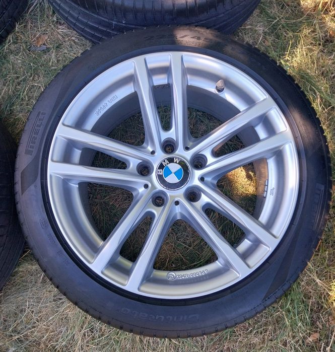Алуминиеви джанти БМВ/BMW 5x120х17 8J ET30 с гуми Pirelli 225 45 17