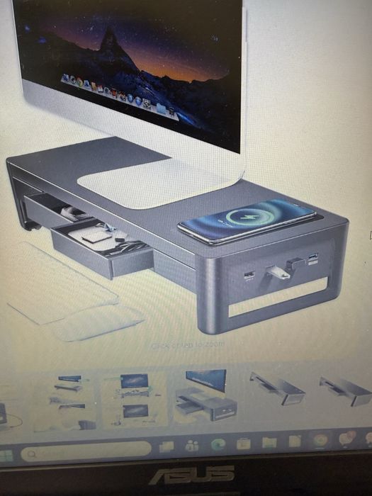 Поставка стойка за монитор с usb